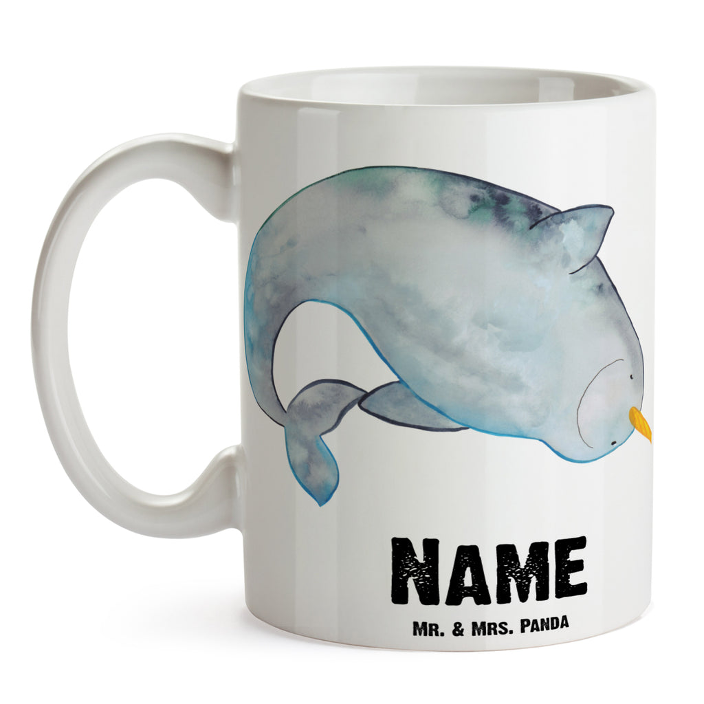 Personalisierte Tasse Narwal Personalisierte Tasse, Namenstasse, Wunschname, Personalisiert, Tasse, Namen, Drucken, Tasse mit Namen, Meerestiere, Meer, Urlaub, Narwal, Wal, Putzen, Hausfrau, Junggesellin, aufräumen, Kinderzimmer