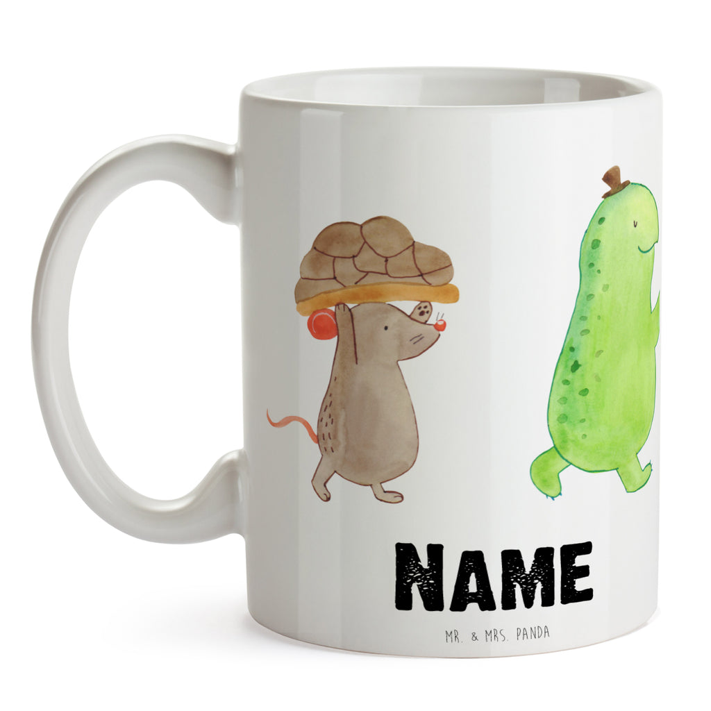 Personalisierte Tasse Schildkröte & Maus Personalisierte Tasse, Namenstasse, Wunschname, Personalisiert, Tasse, Namen, Drucken, Tasse mit Namen, Schildkröte, Maus, Freunde, Freundinnen, beste Freunde, beste Freundinnen