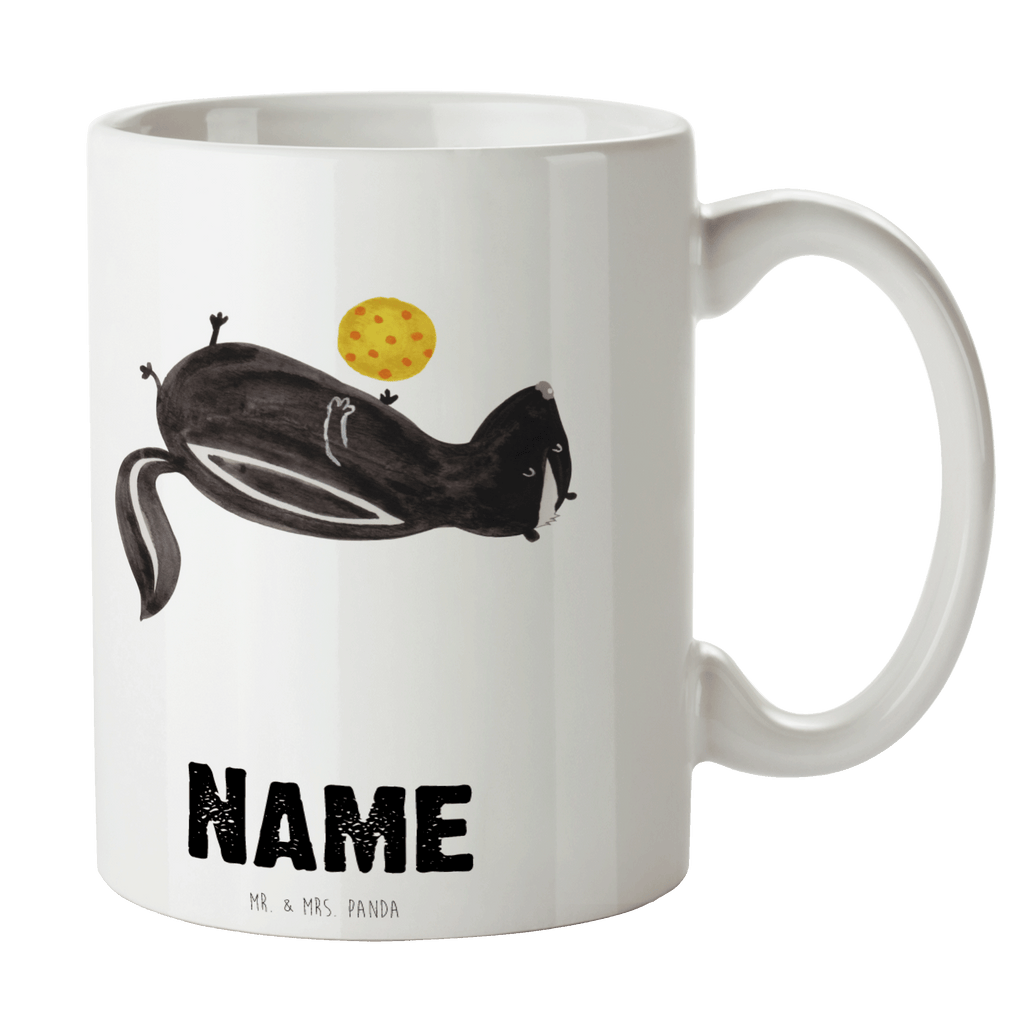 Personalisierte Tasse Stinktier Ball Personalisierte Tasse, Namenstasse, Wunschname, Personalisiert, Tasse, Namen, Drucken, Tasse mit Namen, Stinktier, Skunk, Wildtier, Raubtier, Stinker, Stinki, verspielt, Weisheit