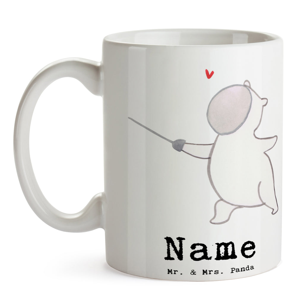 Personalisierte Tasse Panda Fechten Tage Personalisierte Tasse, Namenstasse, Wunschname, Personalisiert, Tasse, Namen, Drucken, Tasse mit Namen, Geschenk, Sport, Sportart, Hobby, Schenken, Danke, Dankeschön, Auszeichnung, Gewinn, Sportler, Fechten, Fechter Bund, Fecht Verein, Fecht Club