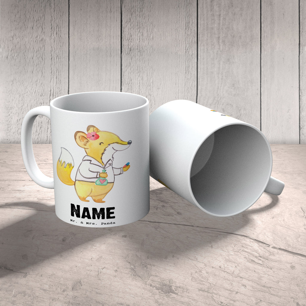 Personalisierte Tasse Apothekerin mit Herz Personalisierte Tasse, Namenstasse, Wunschname, Personalisiert, Tasse, Namen, Drucken, Tasse mit Namen, Beruf, Ausbildung, Jubiläum, Abschied, Rente, Kollege, Kollegin, Geschenk, Schenken, Arbeitskollege, Mitarbeiter, Firma, Danke, Dankeschön, Apothekerin, Pharmazie, Staatsexamen, Approbation, Eröffnung Apotheke