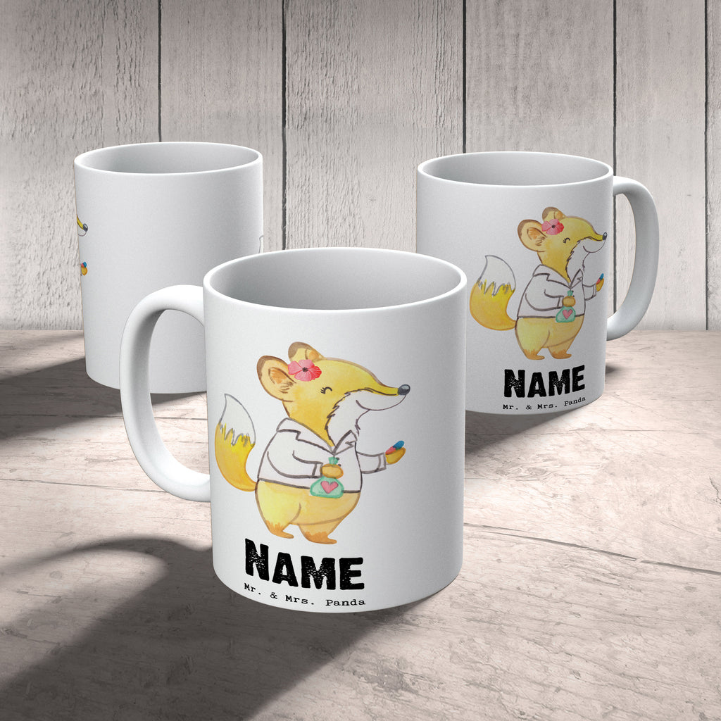 Personalisierte Tasse Apothekerin mit Herz Personalisierte Tasse, Namenstasse, Wunschname, Personalisiert, Tasse, Namen, Drucken, Tasse mit Namen, Beruf, Ausbildung, Jubiläum, Abschied, Rente, Kollege, Kollegin, Geschenk, Schenken, Arbeitskollege, Mitarbeiter, Firma, Danke, Dankeschön, Apothekerin, Pharmazie, Staatsexamen, Approbation, Eröffnung Apotheke