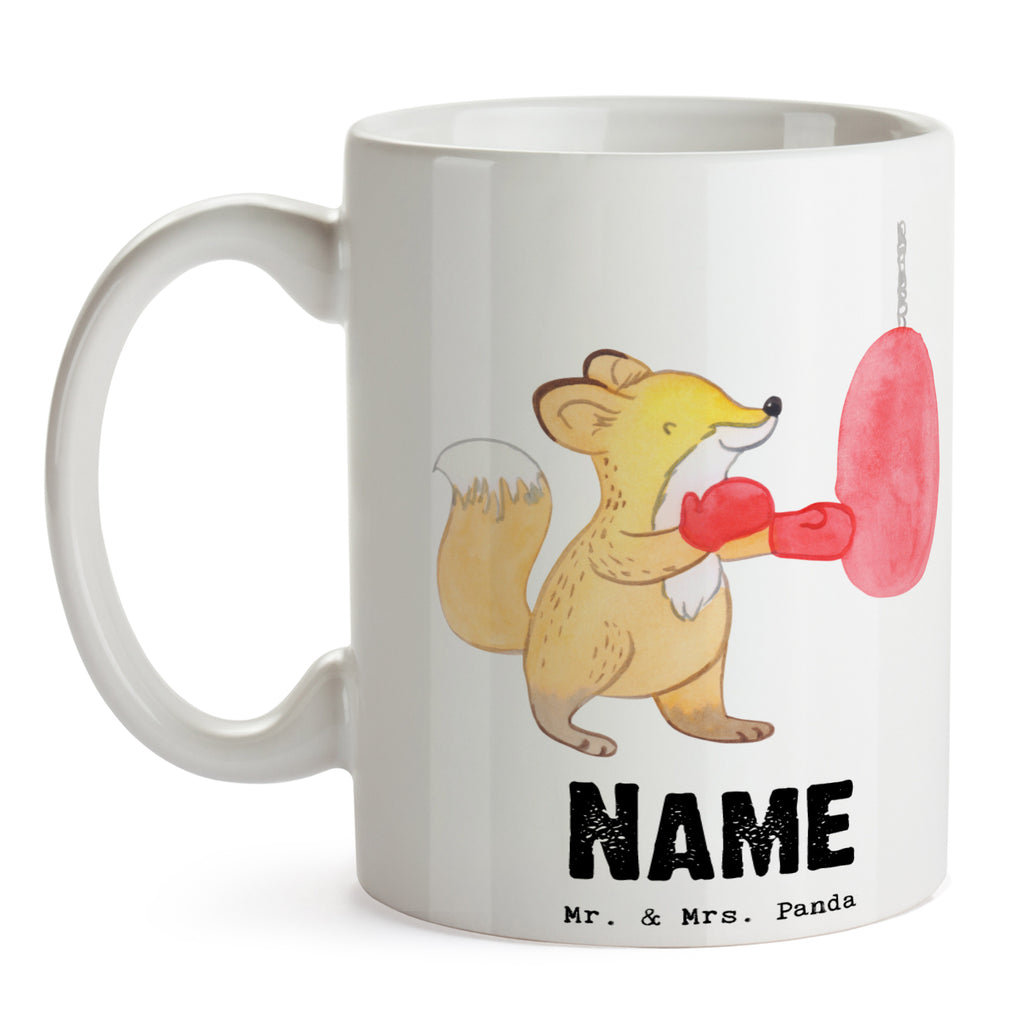 Personalisierte Tasse Fuchs Boxen Tage Personalisierte Tasse, Namenstasse, Wunschname, Personalisiert, Tasse, Namen, Drucken, Tasse mit Namen, Geschenk, Sport, Sportart, Hobby, Schenken, Danke, Dankeschön, Auszeichnung, Gewinn, Sportler, Boxen, Boxkampf, Boxtraining