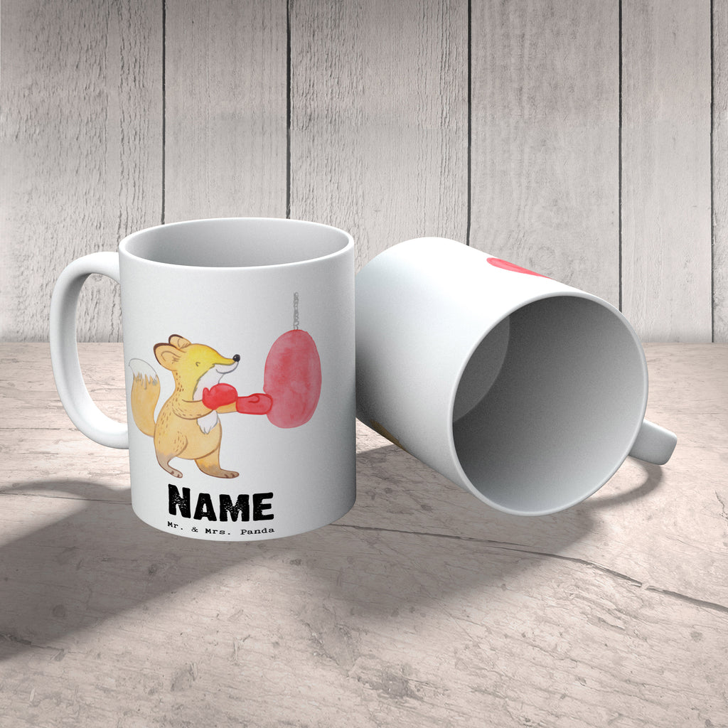 Personalisierte Tasse Fuchs Boxen Tage Personalisierte Tasse, Namenstasse, Wunschname, Personalisiert, Tasse, Namen, Drucken, Tasse mit Namen, Geschenk, Sport, Sportart, Hobby, Schenken, Danke, Dankeschön, Auszeichnung, Gewinn, Sportler, Boxen, Boxkampf, Boxtraining