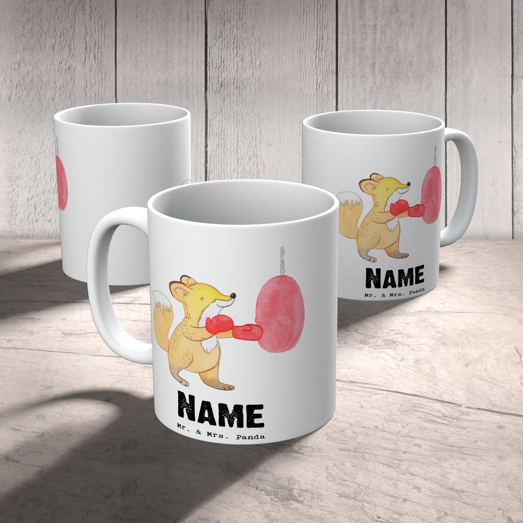 Personalisierte Tasse Fuchs Boxen Tage Personalisierte Tasse, Namenstasse, Wunschname, Personalisiert, Tasse, Namen, Drucken, Tasse mit Namen, Geschenk, Sport, Sportart, Hobby, Schenken, Danke, Dankeschön, Auszeichnung, Gewinn, Sportler, Boxen, Boxkampf, Boxtraining