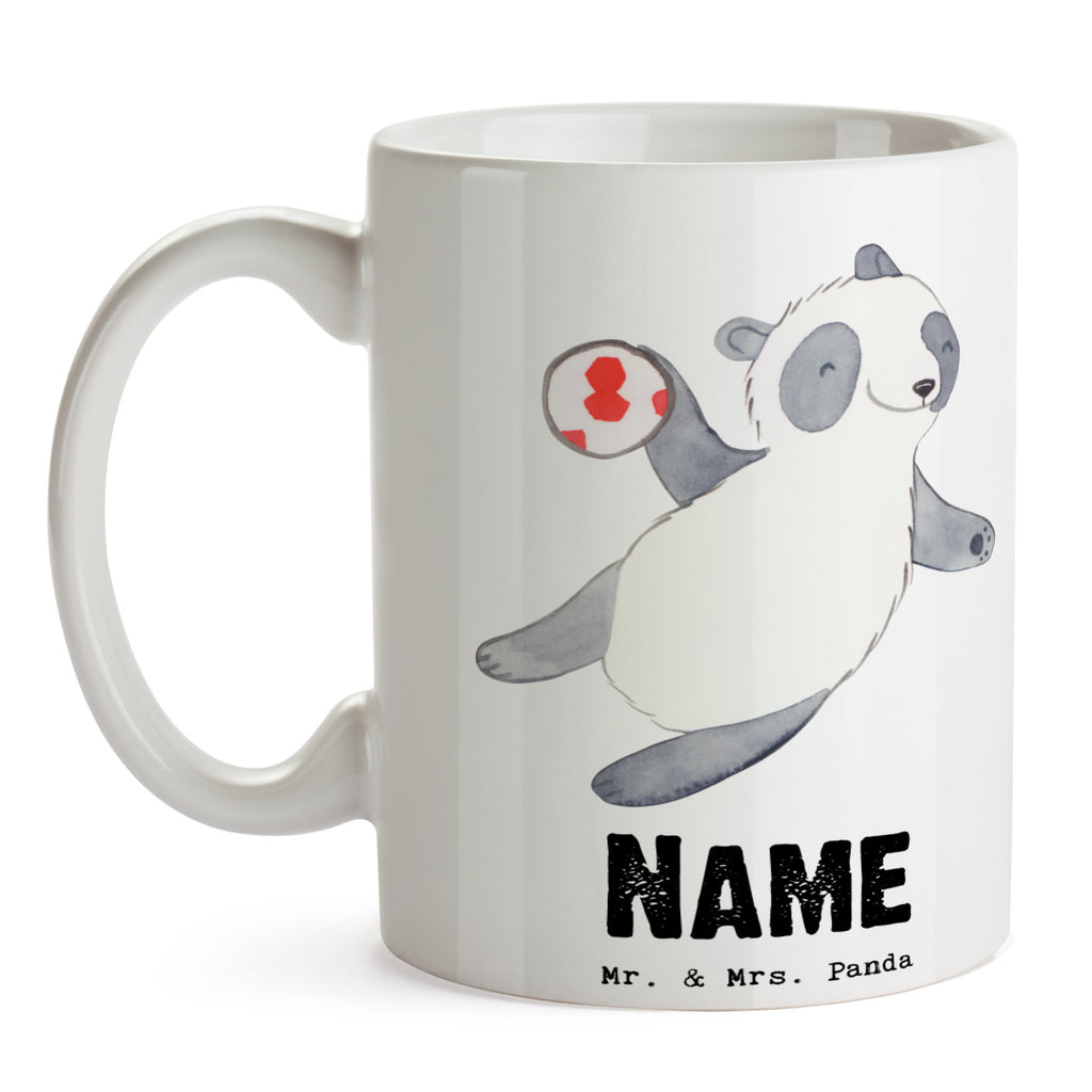 Personalisierte Tasse Panda Handball spielen Tage Personalisierte Tasse, Namenstasse, Wunschname, Personalisiert, Tasse, Namen, Drucken, Tasse mit Namen, Geschenk, Sport, Sportart, Hobby, Schenken, Danke, Dankeschön, Auszeichnung, Gewinn, Sportler, Handball spielen, Handball Turnier, Handball Club, Handball Verein