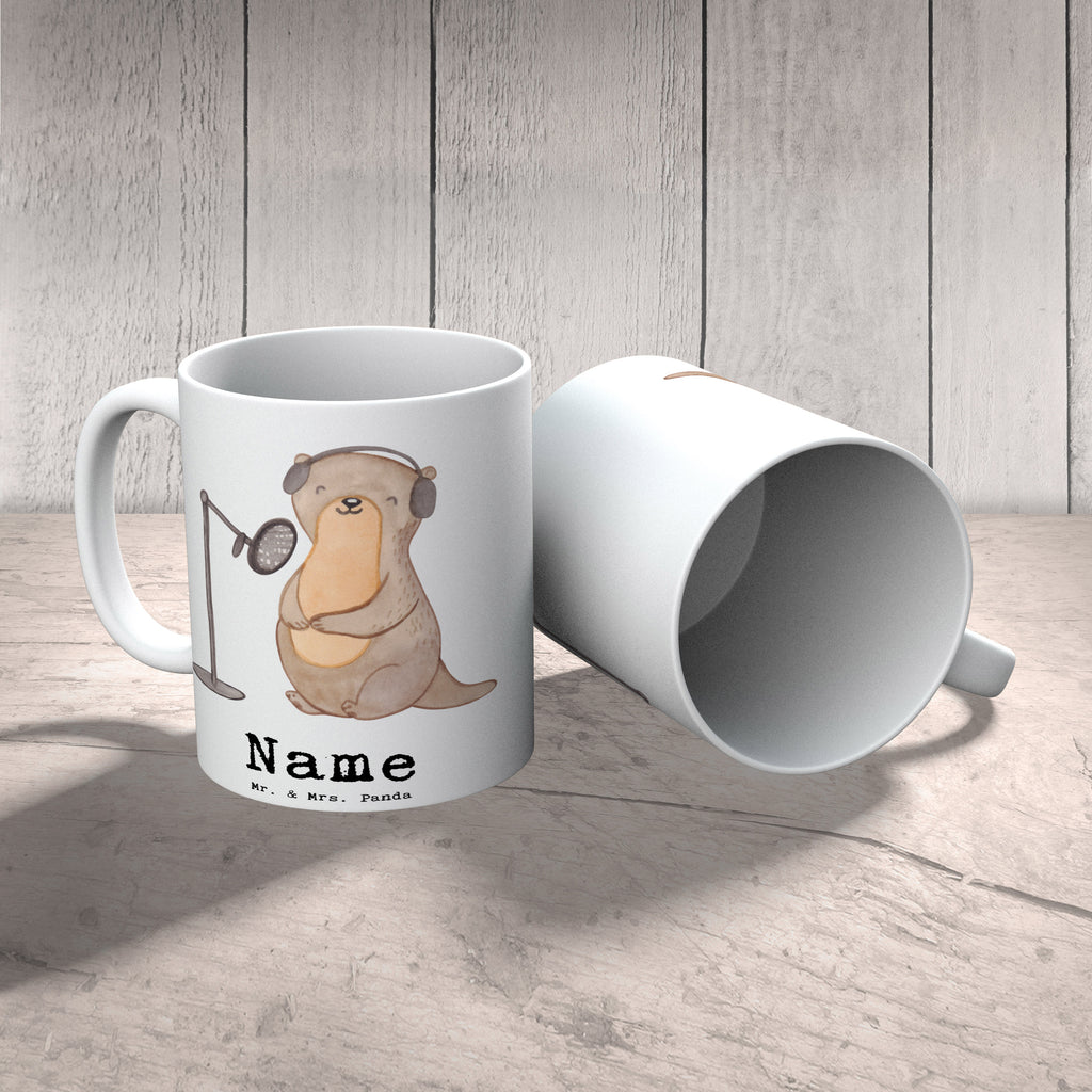 Personalisierte Tasse Otter Podcast aufnehmen Tage Personalisierte Tasse, Namenstasse, Wunschname, Personalisiert, Tasse, Namen, Drucken, Tasse mit Namen, Geschenk, Sport, Sportart, Hobby, Schenken, Danke, Dankeschön, Auszeichnung, Gewinn, Sportler, Podcast aufnehmen, Podcast produzieren, Podcasterin, Podcaster