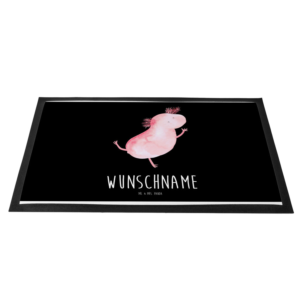 Personalisierte Fußmatte Axolotl tanzt Personalisierte Fußmatte, Fußmatte mit Namen, Personalisieruung, Personalisiert, Fußmatte bedrucken, Türvorleger mit Namen, Haustürmatte personalisiert, Namensfussmatte, Wunschnamen, Bedrucken, Türvorleger personalisiert, Axolotl, Molch, Axolot, Schwanzlurch, Lurch, Lurche, Dachschaden, Sterne, verrückt, Freundin, beste Freundin