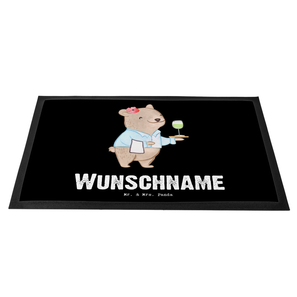 Personalisierte Fußmatte Restaurantfachfrau mit Herz