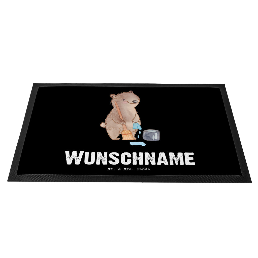 Personalisierte Fußmatte Reinigungskraft mit Herz