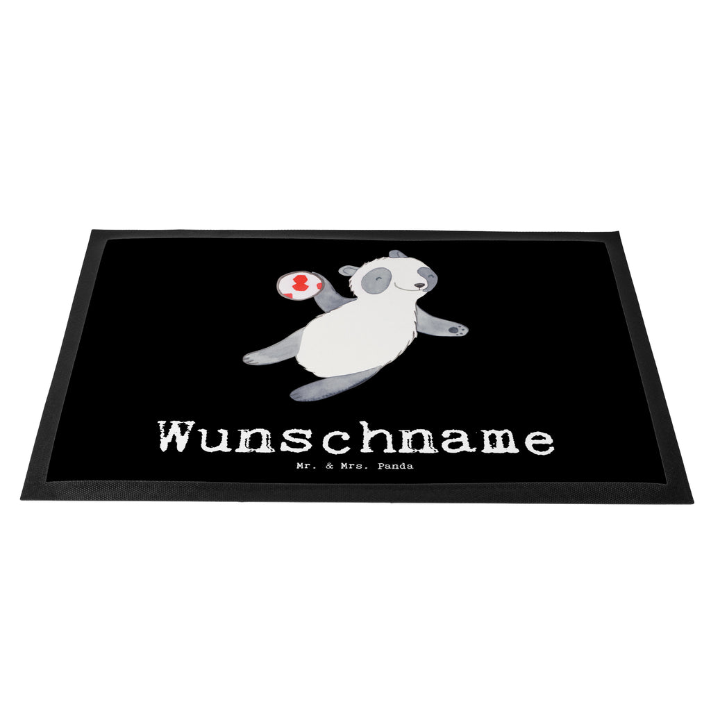 Personalisierte Fußmatte Panda Handball spielen Tage Personalisierte Fußmatte, Fußmatte mit Namen, Personalisieruung, Personalisiert, Fußmatte bedrucken, Türvorleger mit Namen, Haustürmatte personalisiert, Namensfussmatte, Wunschnamen, Bedrucken, Türvorleger personalisiert, Geschenk, Sport, Sportart, Hobby, Schenken, Danke, Dankeschön, Auszeichnung, Gewinn, Sportler, Handball spielen, Handball Turnier, Handball Club, Handball Verein