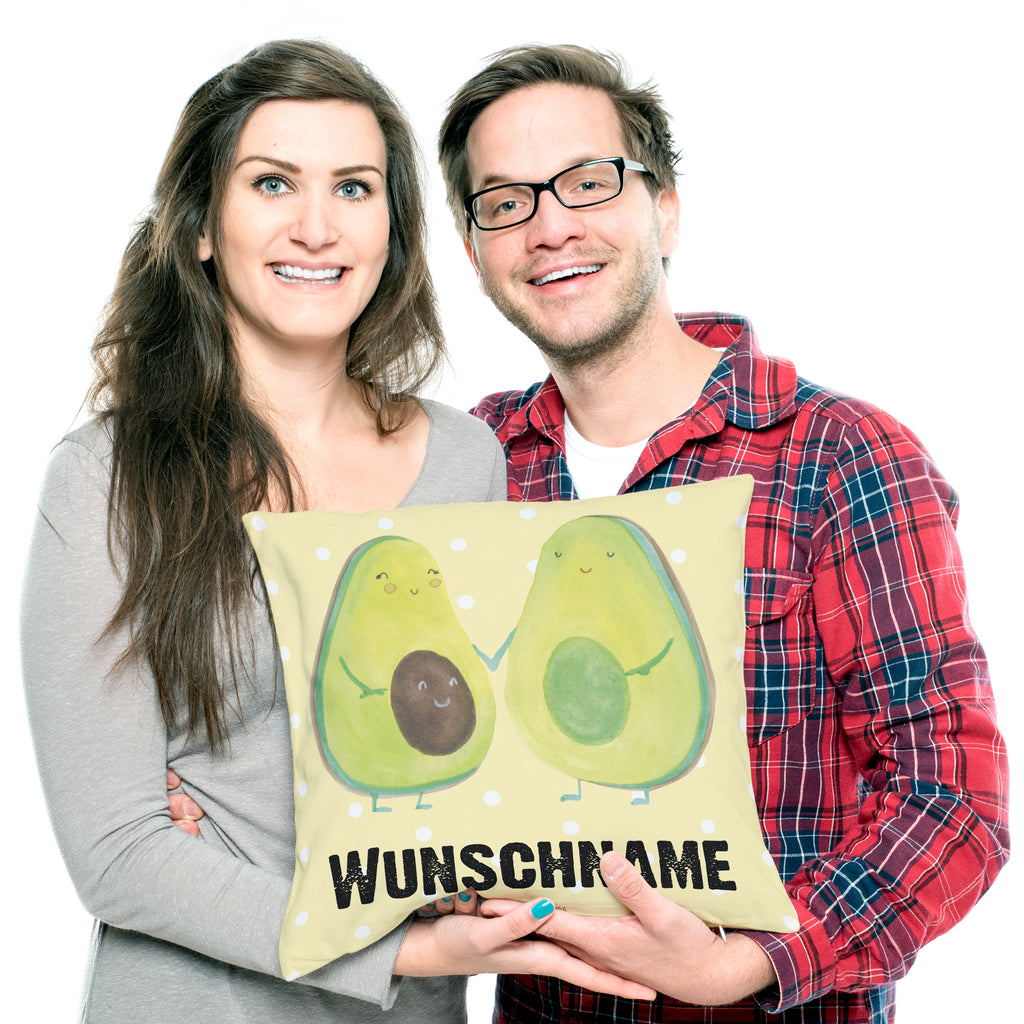 Personalisiertes Kissen Avocado Pärchen Kissen, personalisiert, Name, Wunschname, bedrucken, Kopfkissen, Avocado, Veggie, Vegan, Gesund, Avocuddle, Liebe, Schwangerschaft, Familie, Babyshower, Babyparty, Hochzeit, Kinder, Avocados, Geburt