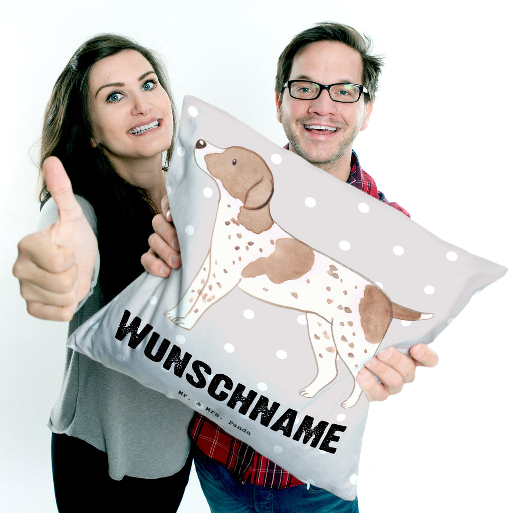Personalisiertes Kissen Pointer Lebensretter Kissen, personalisiert, Name, Wunschname, bedrucken, Kopfkissen, Hund, Hunderasse, Rassehund, Hundebesitzer, Geschenk, Tierfreund, Schenken, Welpe, English Pointer, Pointer