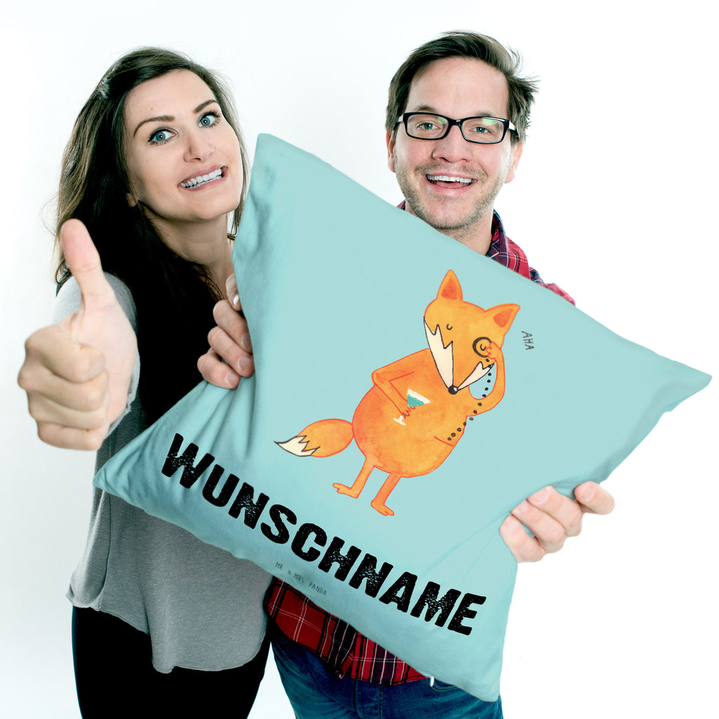 Personalisiertes Kissen Fuchs Lord Kissen, personalisiert, Name, Wunschname, bedrucken, Kopfkissen, Fuchs, Füchse, tröstende Worte, Spruch lustig, Liebeskummer Geschenk, Motivation Spruch, Problemlösung