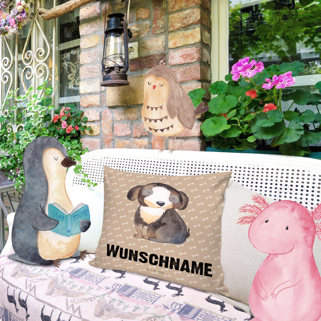 Personalisiertes Kissen Hund entspannt Kissen, personalisiert, Name, Wunschname, bedrucken, Kopfkissen, Hund, Hundemotiv, Haustier, Hunderasse, Tierliebhaber, Hundebesitzer, Sprüche, schwarzer Hund, Hundeliebe, Liebe, Hundeglück