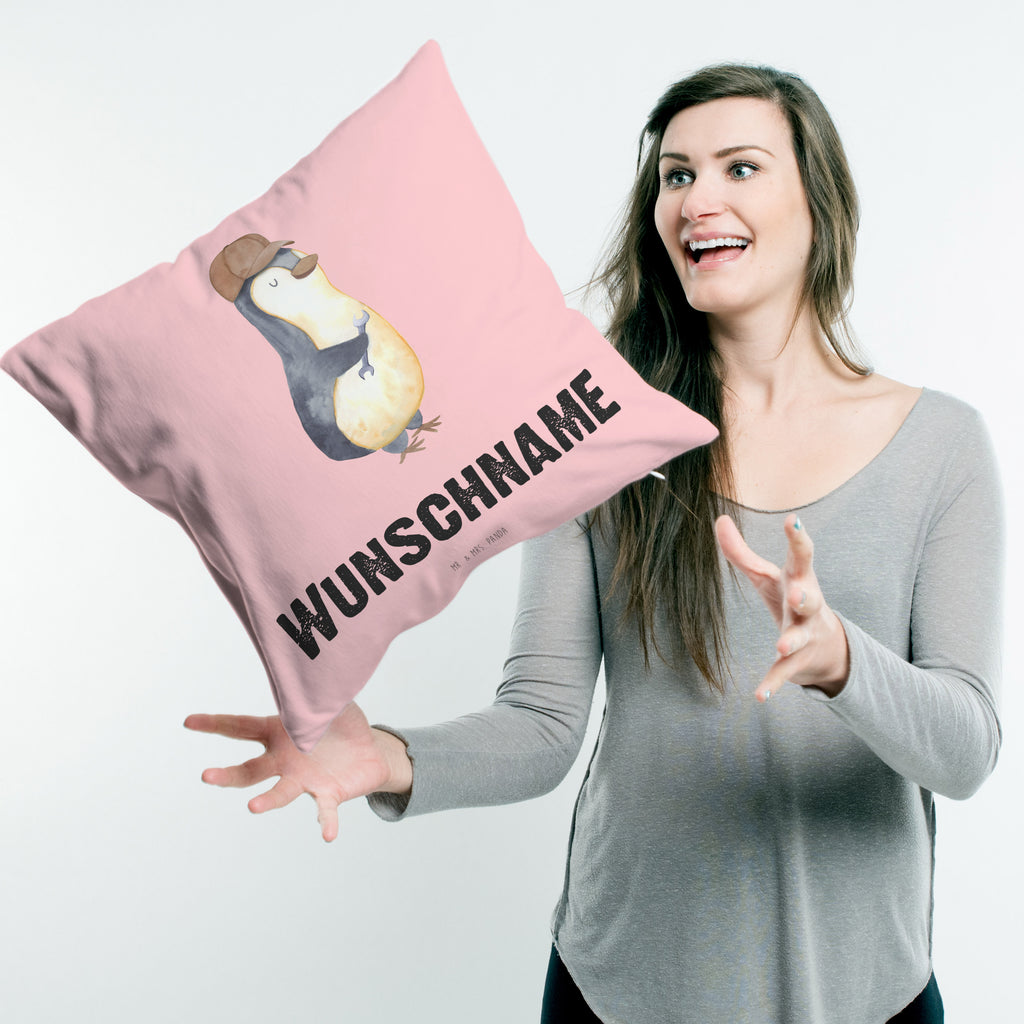 Personalisiertes Kissen Wenn Papa es nicht reparieren kann, sind wir am Arsch Kissen, personalisiert, Name, Wunschname, bedrucken, Kopfkissen, Familie, Vatertag, Muttertag, Bruder, Schwester, Mama, Papa, Oma, Opa, Vater, Geschenk Papa, Bester Papa der Welt