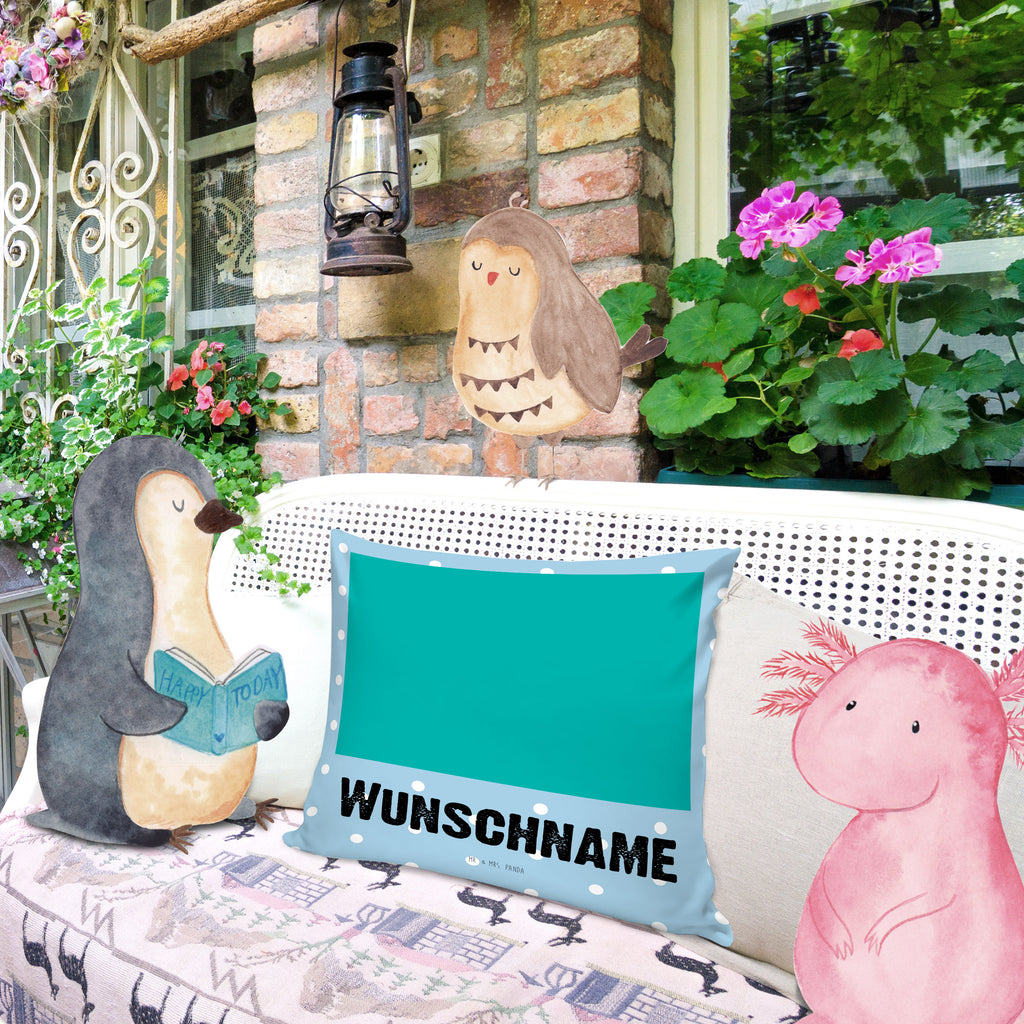 Personalisiertes Kissen Igel Indianer Kissen, personalisiert, Name, Wunschname, bedrucken, Kopfkissen, Waldtiere, Tiere, Igel, Indianer, Abenteuer, Lagerfeuer, Camping