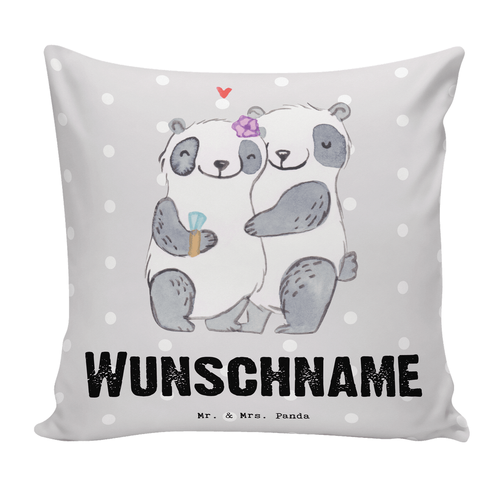 Personalisiertes Kissen Panda Beste Verlobte der Welt Kissen, personalisiert, Name, Wunschname, bedrucken, Kopfkissen, für, Dankeschön, Geschenk, Schenken, Geburtstag, Geburtstagsgeschenk, Geschenkidee, Danke, Bedanken, Mitbringsel, Freude machen, Geschenktipp, Verlobte, Verloben, Verlobung, Traumfrau, Frau, Freundin, Ehefrau, Zukünftige, Hochzeit, Ehe