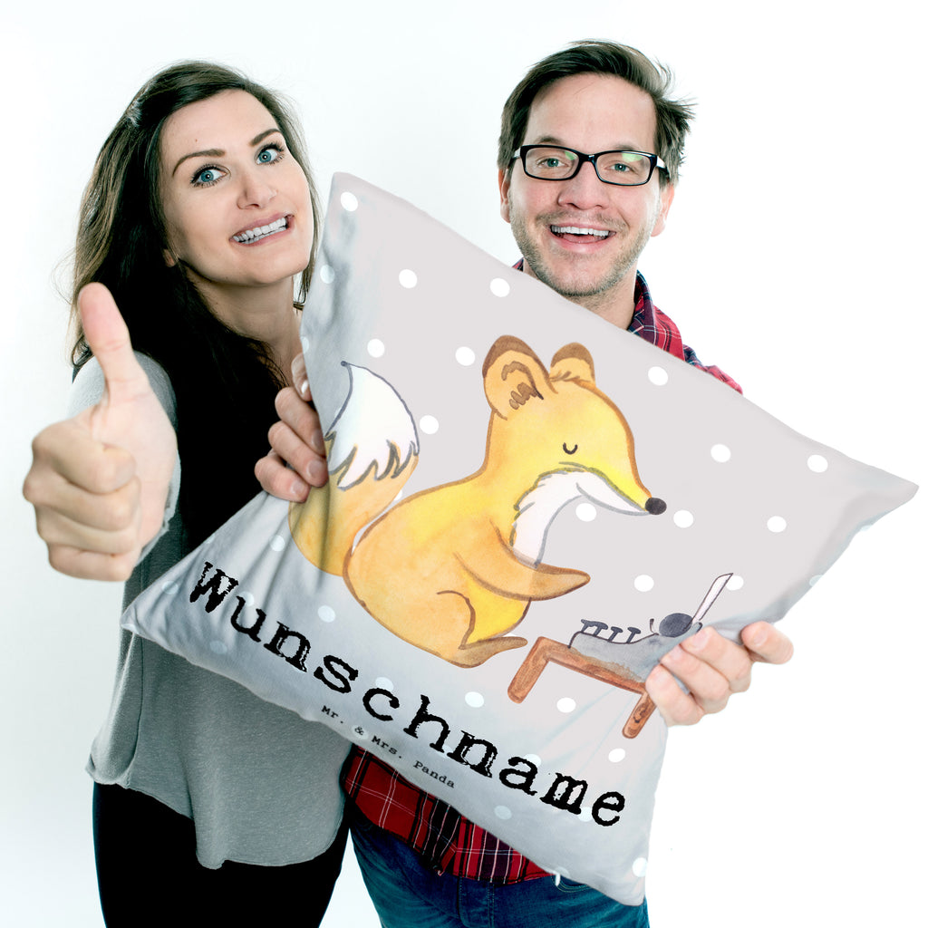Personalisiertes Kissen Autor mit Herz Kissen, personalisiert, Name, Wunschname, bedrucken, Kopfkissen, Beruf, Ausbildung, Jubiläum, Abschied, Rente, Kollege, Kollegin, Geschenk, Schenken, Arbeitskollege, Mitarbeiter, Firma, Danke, Dankeschön, Autor, Buchveröffentlichung, Schriftsteller, Verlag, Geschichtenschreiber, Hobbyautor