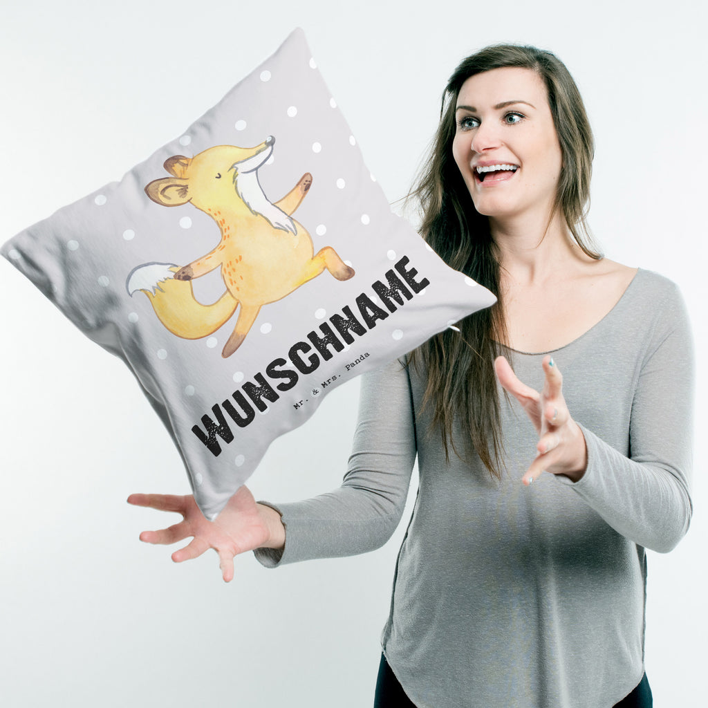 Personalisiertes Kissen Yogalehrer mit Herz Kissen, personalisiert, Name, Wunschname, bedrucken, Kopfkissen, Beruf, Ausbildung, Jubiläum, Abschied, Rente, Kollege, Kollegin, Geschenk, Schenken, Arbeitskollege, Mitarbeiter, Firma, Danke, Dankeschön