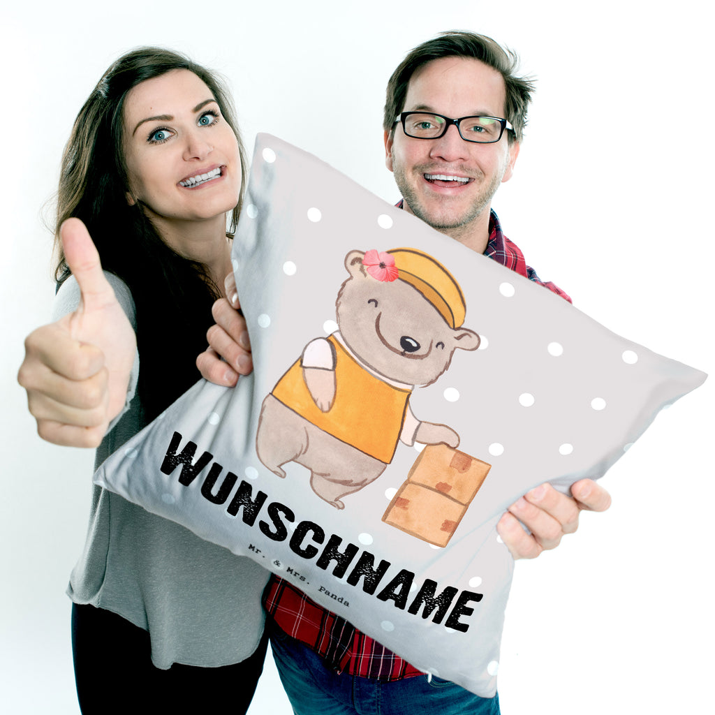 Personalisiertes Kissen PR Managerin mit Herz Kissen, personalisiert, Name, Wunschname, bedrucken, Kopfkissen, Beruf, Ausbildung, Jubiläum, Abschied, Rente, Kollege, Kollegin, Geschenk, Schenken, Arbeitskollege, Mitarbeiter, Firma, Danke, Dankeschön