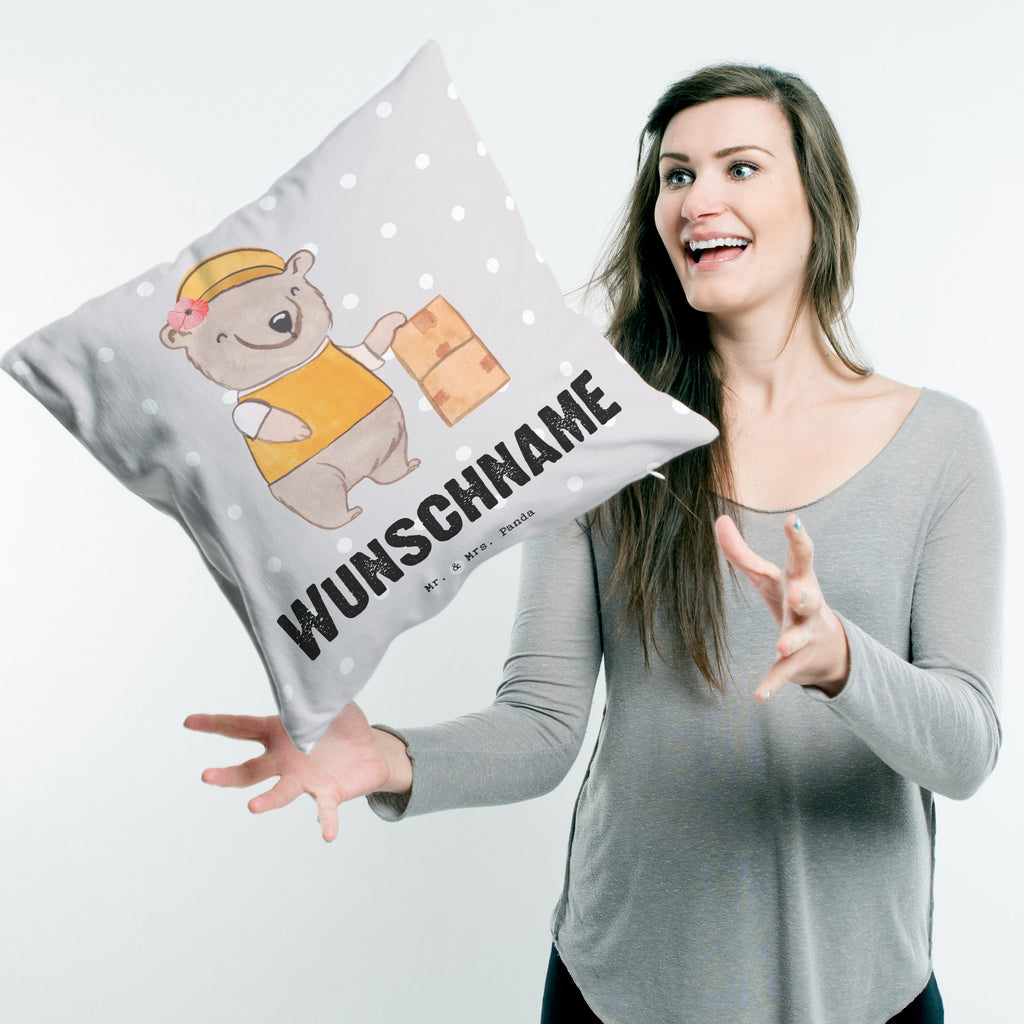 Personalisiertes Kissen PR Managerin mit Herz Kissen, personalisiert, Name, Wunschname, bedrucken, Kopfkissen, Beruf, Ausbildung, Jubiläum, Abschied, Rente, Kollege, Kollegin, Geschenk, Schenken, Arbeitskollege, Mitarbeiter, Firma, Danke, Dankeschön