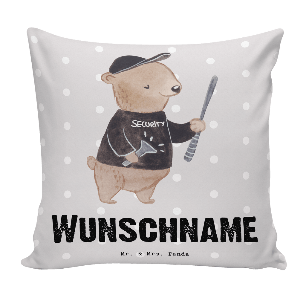 Personalisiertes Kissen Bodyguard mit Herz Kissen, personalisiert, Name, Wunschname, bedrucken, Kopfkissen, Beruf, Ausbildung, Jubiläum, Abschied, Rente, Kollege, Kollegin, Geschenk, Schenken, Arbeitskollege, Mitarbeiter, Firma, Danke, Dankeschön, Bodyguard, Personenschützer