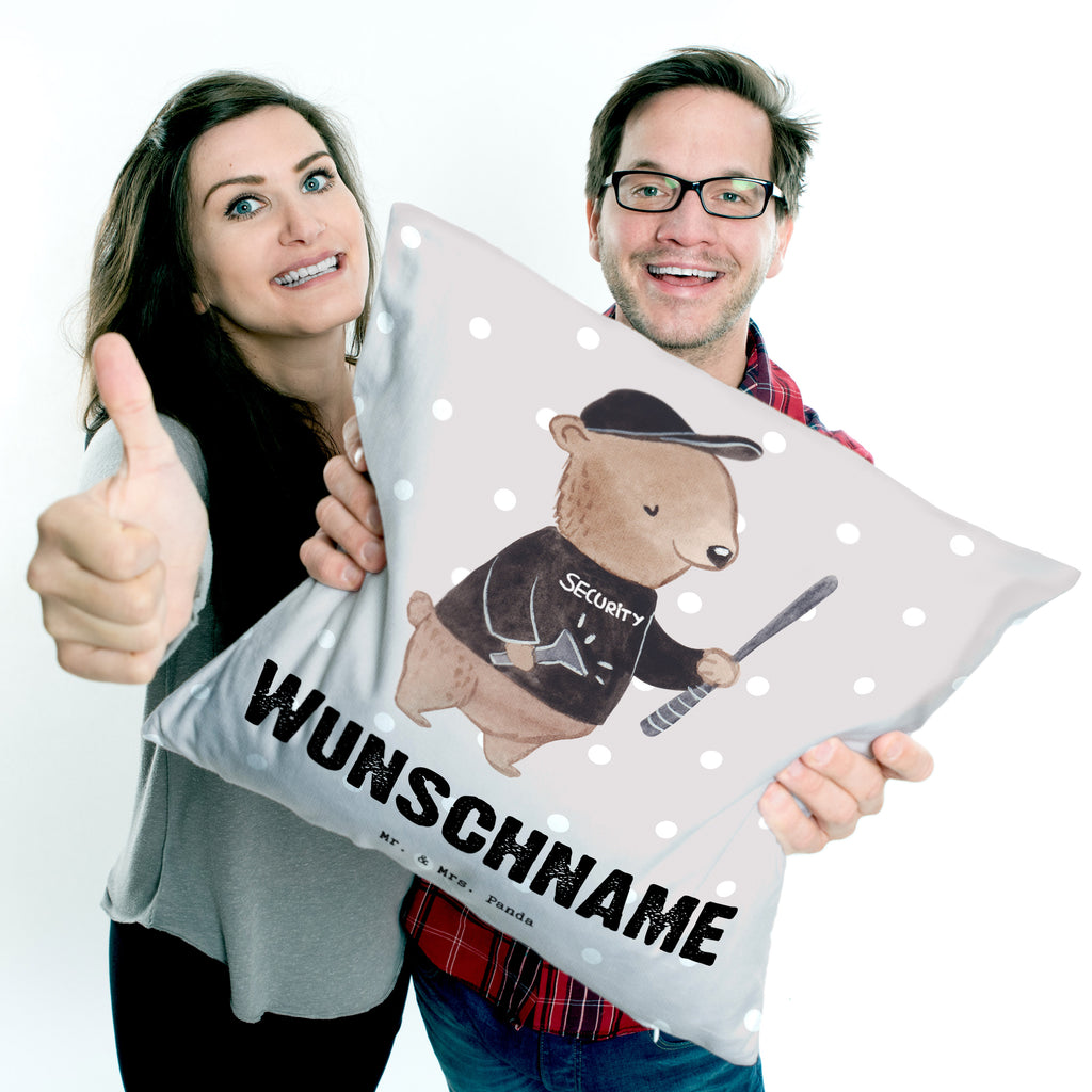 Personalisiertes Kissen Bodyguard mit Herz Kissen, personalisiert, Name, Wunschname, bedrucken, Kopfkissen, Beruf, Ausbildung, Jubiläum, Abschied, Rente, Kollege, Kollegin, Geschenk, Schenken, Arbeitskollege, Mitarbeiter, Firma, Danke, Dankeschön, Bodyguard, Personenschützer