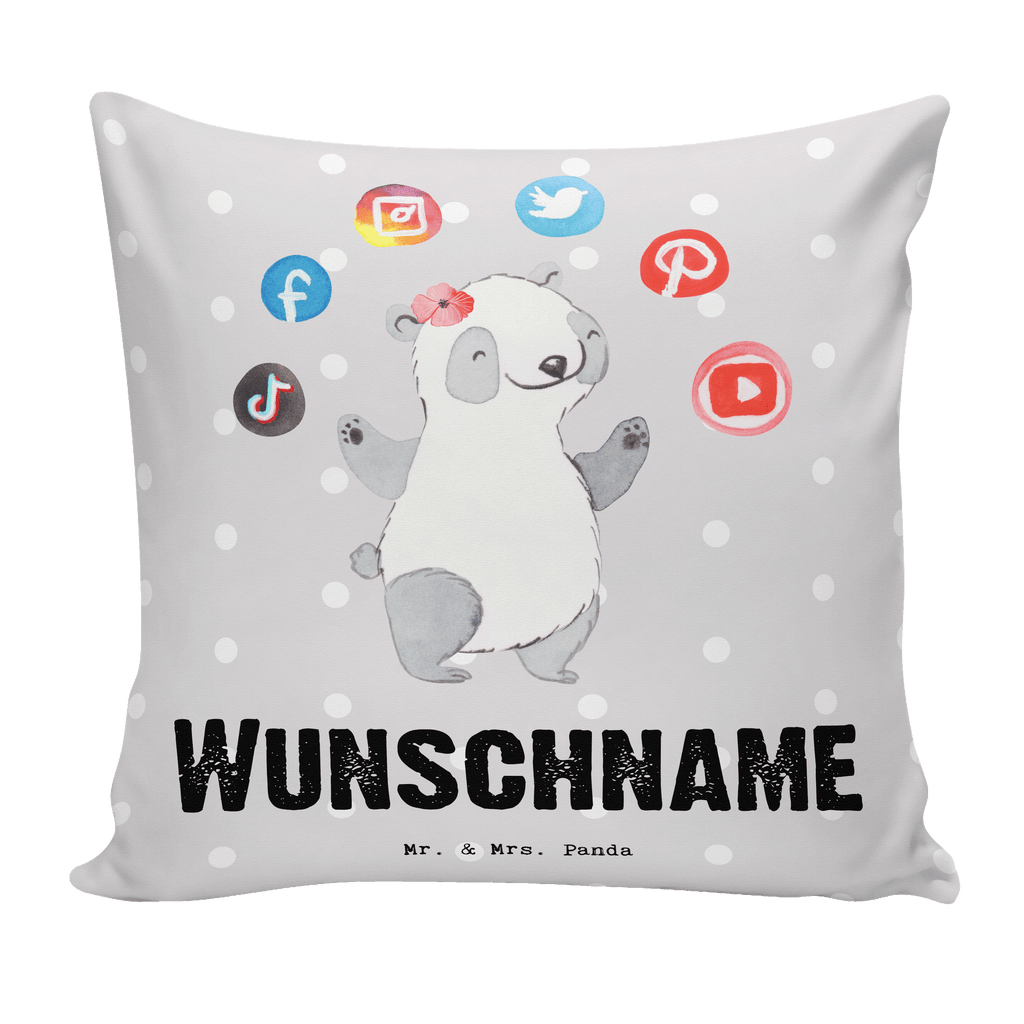 Personalisiertes Kissen PR Managerin mit Herz Kissen, personalisiert, Name, Wunschname, bedrucken, Kopfkissen, Beruf, Ausbildung, Jubiläum, Abschied, Rente, Kollege, Kollegin, Geschenk, Schenken, Arbeitskollege, Mitarbeiter, Firma, Danke, Dankeschön