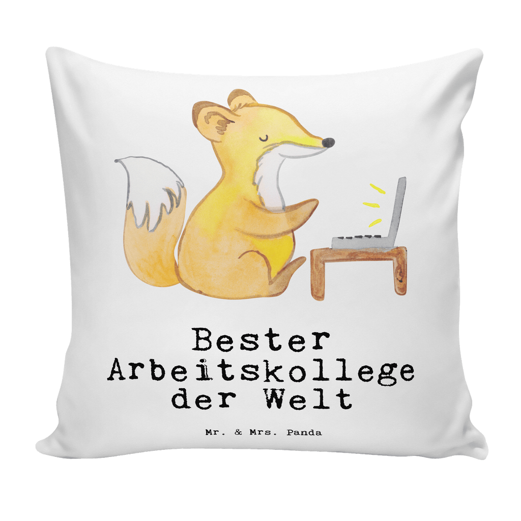 40x40 Kissen Fuchs Bester Arbeitskollege der Welt Kissenhülle, Kopfkissen, Sofakissen, Dekokissen, Motivkissen, für, Dankeschön, Geschenk, Schenken, Geburtstag, Geburtstagsgeschenk, Geschenkidee, Danke, Bedanken, Mitbringsel, Freude machen, Geschenktipp, Arbeitskollege, Kollege, Büro, Abschiedsgeschenk, Ruhestand, Arbeit, Mitarbeiter, Berufsgenosse, Beruf