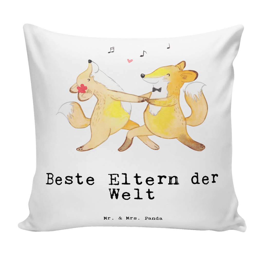 40x40 Kissen Fuchs Beste Eltern der Welt Kissenhülle, Kopfkissen, Sofakissen, Dekokissen, Motivkissen, für, Dankeschön, Geschenk, Schenken, Geburtstag, Geburtstagsgeschenk, Geschenkidee, Danke, Bedanken, Mitbringsel, Freude machen, Geschenktipp, Eltern, Mama, Papa, Erzeuger, Mami, Papi, Familie, Elternpaar, Mama und Papa