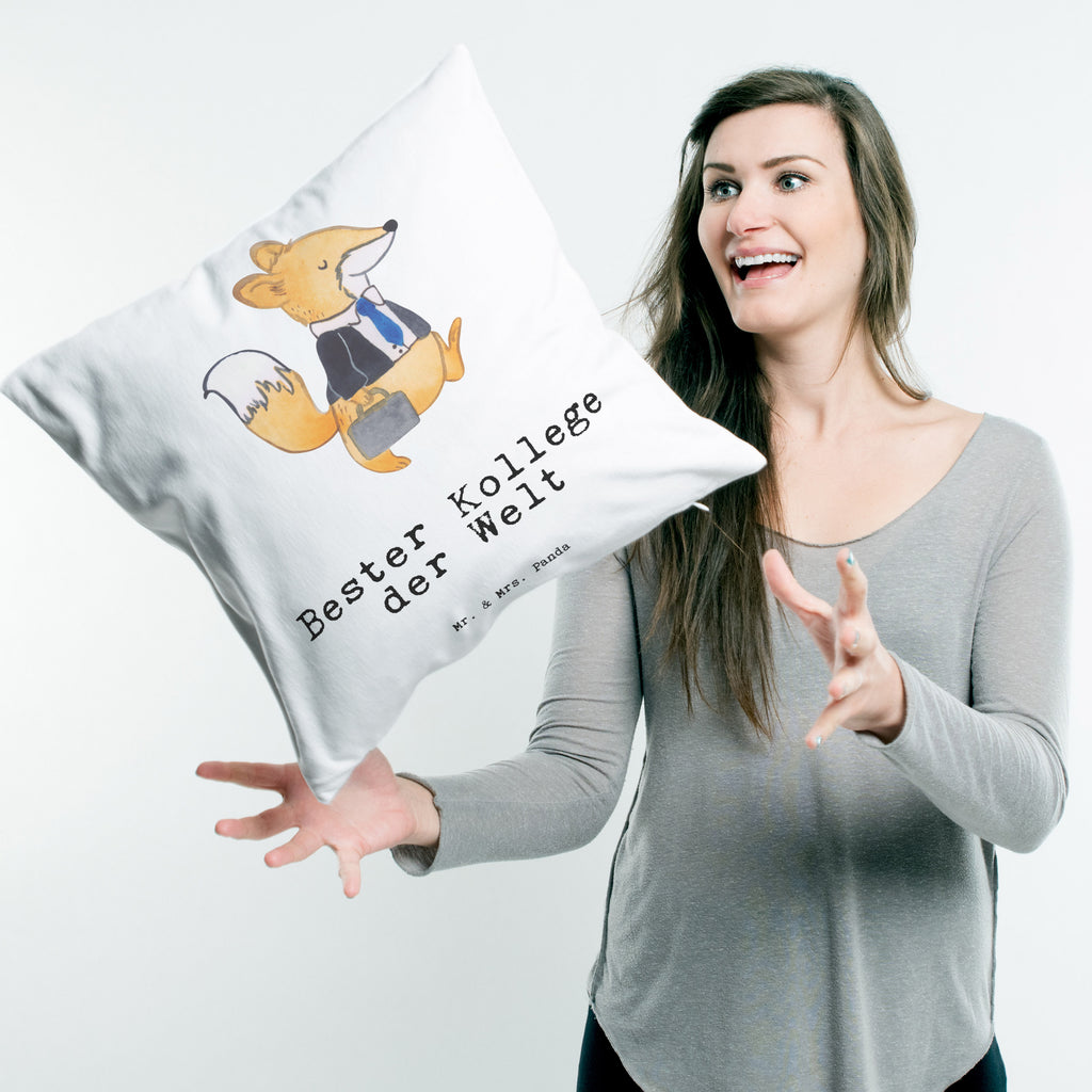 40x40 Kissen Fuchs Bester Kollege der Welt Kissenhülle, Kopfkissen, Sofakissen, Dekokissen, Motivkissen, für, Dankeschön, Geschenk, Schenken, Geburtstag, Geburtstagsgeschenk, Geschenkidee, Danke, Bedanken, Mitbringsel, Freude machen, Geschenktipp, Arbeitskollege, Kollege, Büro, Abschiedsgeschenk, Ruhestand, Arbeit, Mitarbeiter, Berufsgenosse, Beruf