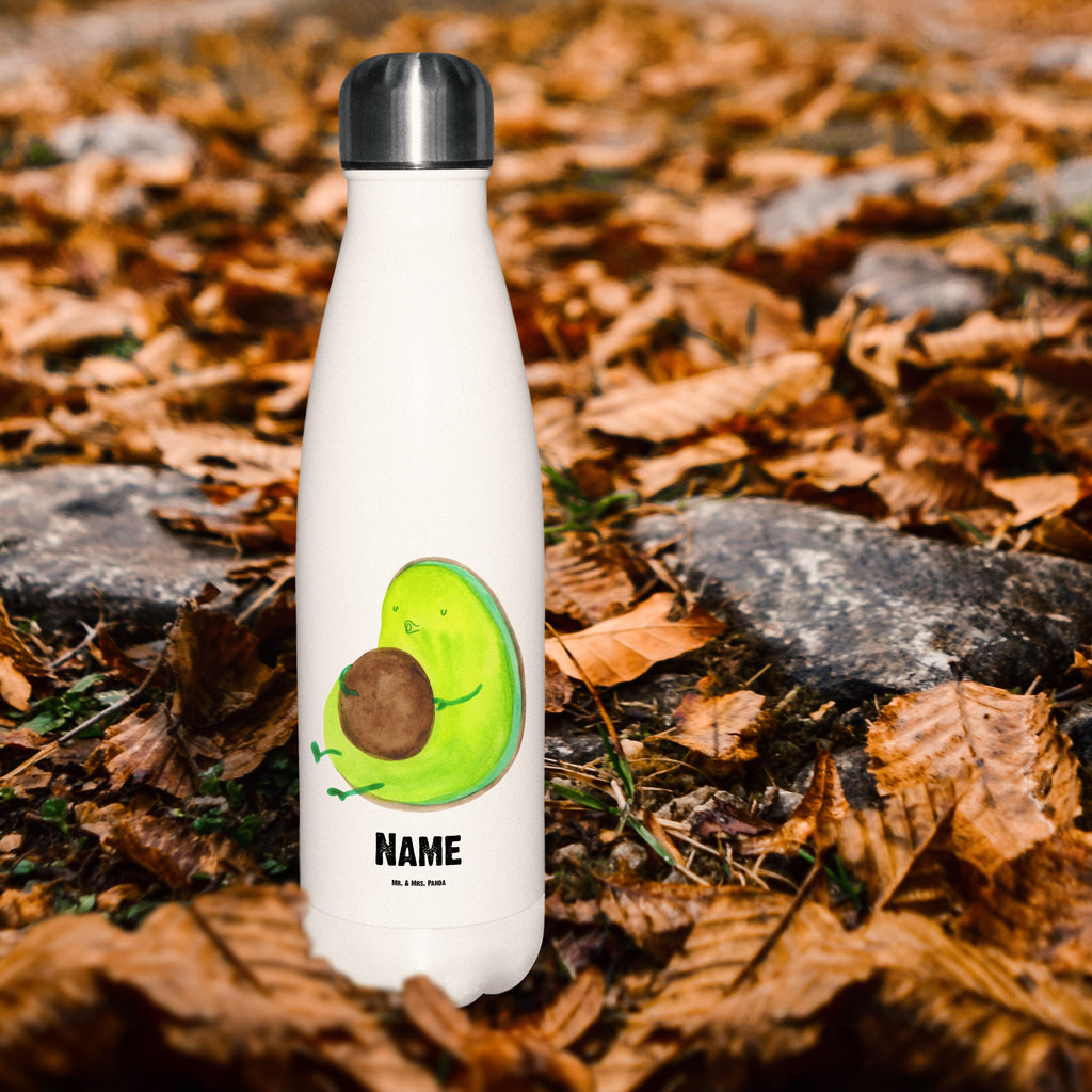 Personalisierte Thermosflasche Avocado pfeift Personalisierte Isolierflasche, Personalisierte Thermoflasche, Personalisierte Trinkflasche, Trinkflasche Mit Namen, Wunschname, Bedrucken, Namensflasche, Avocado, Veggie, Vegan, Gesund, Diät, Abnehmen, Ernährung, dick sein, Pummelfee