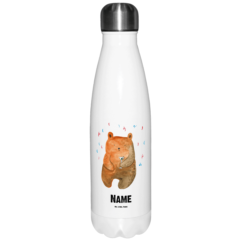Personalisierte Thermosflasche Bär Party Personalisierte Isolierflasche, Personalisierte Thermoflasche, Personalisierte Trinkflasche, Trinkflasche Mit Namen, Wunschname, Bedrucken, Namensflasche, Bär, Teddy, Teddybär, Geburtstag, Geburtstagsgeschenk, Geschenk, Party, Feiern, Abfeiern, Mitbringsel, Gute Laune, Lustig