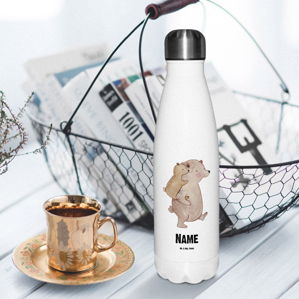 Personalisierte Thermosflasche Papa Bär Personalisierte Isolierflasche, Personalisierte Thermoflasche, Personalisierte Trinkflasche, Trinkflasche Mit Namen, Wunschname, Bedrucken, Namensflasche, Familie, Vatertag, Muttertag, Bruder, Schwester, Mama, Papa, Oma, Opa, Geschenk, Vater, Papi, Vati, Onkel, Geburtstag