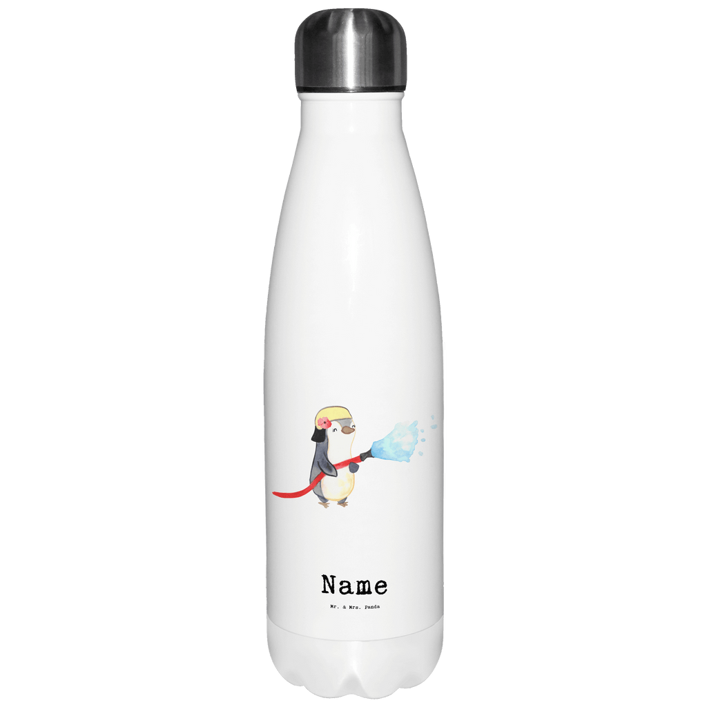 Personalisierte Thermosflasche Feuerwehrfrau mit Herz Personalisierte Isolierflasche, Personalisierte Thermoflasche, Personalisierte Trinkflasche, Trinkflasche Mit Namen, Wunschname, Bedrucken, Namensflasche, Beruf, Ausbildung, Jubiläum, Abschied, Rente, Kollege, Kollegin, Geschenk, Schenken, Arbeitskollege, Mitarbeiter, Firma, Danke, Dankeschön, Feuerwehrfrau, Feuerwehrhauptfrau, Brandschutz, Feuerwehr, freiwillige Feuerwehr