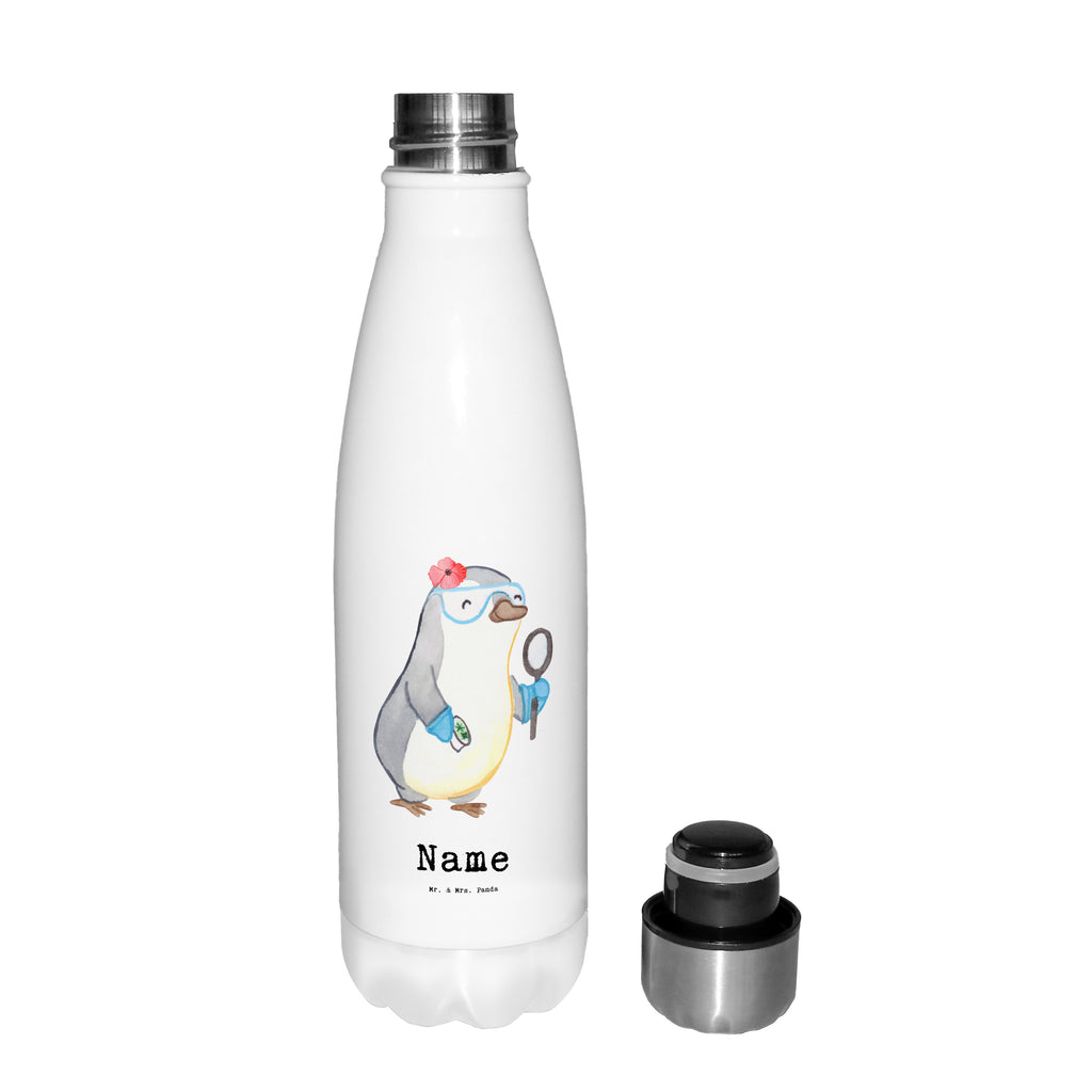 Personalisierte Thermosflasche Wissenschaftlerin mit Herz Personalisierte Isolierflasche, Personalisierte Thermoflasche, Personalisierte Trinkflasche, Trinkflasche Mit Namen, Wunschname, Bedrucken, Namensflasche, Beruf, Ausbildung, Jubiläum, Abschied, Rente, Kollege, Kollegin, Geschenk, Schenken, Arbeitskollege, Mitarbeiter, Firma, Danke, Dankeschön, Wissenschaftlerin, Forscherin, Akademikerin, Universität, Forschungseinrichtung