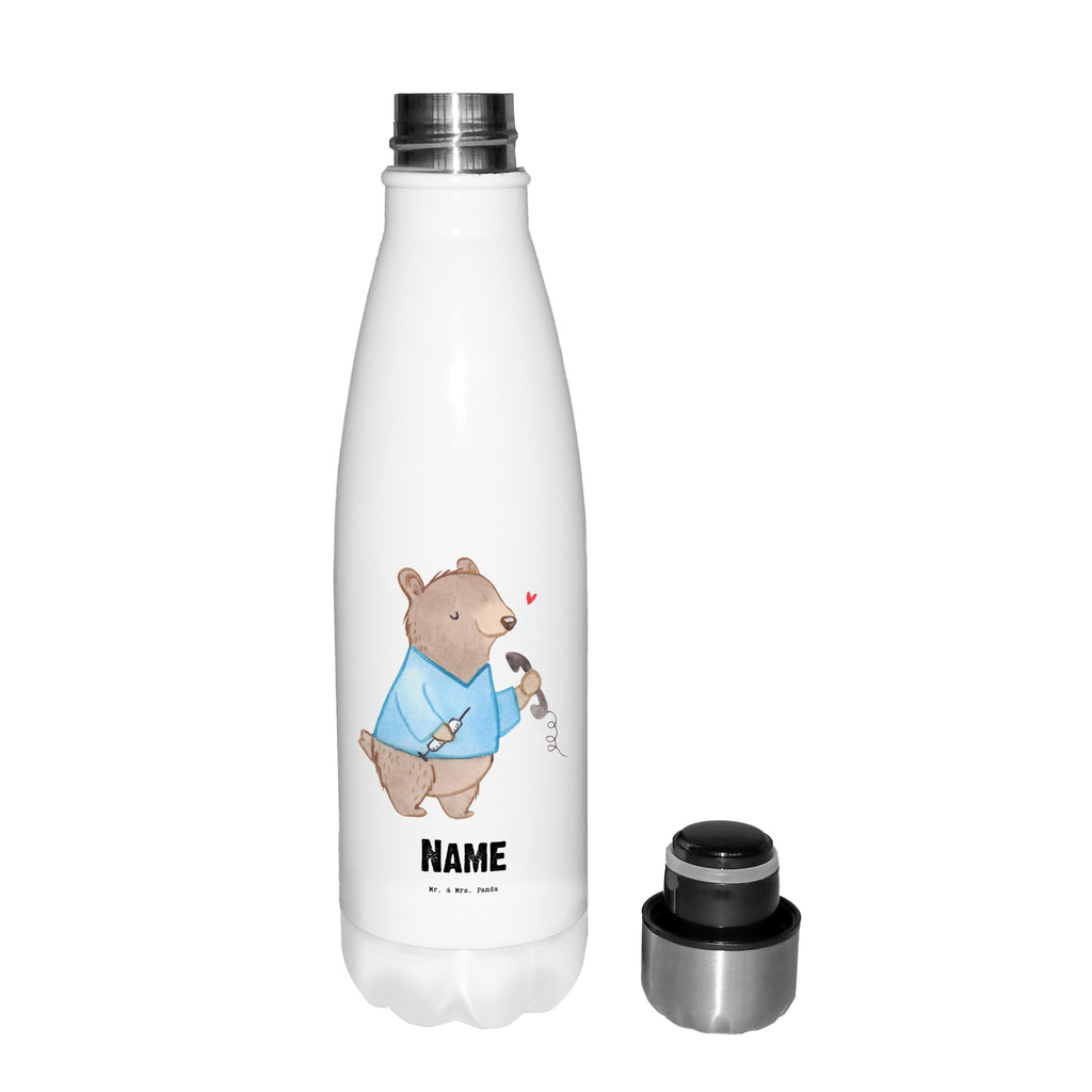 Personalisierte Thermosflasche Krankenpflegehelfer mit Herz Personalisierte Isolierflasche, Personalisierte Thermoflasche, Personalisierte Trinkflasche, Trinkflasche Mit Namen, Wunschname, Bedrucken, Namensflasche, Beruf, Ausbildung, Jubiläum, Abschied, Rente, Kollege, Kollegin, Geschenk, Schenken, Arbeitskollege, Mitarbeiter, Firma, Danke, Dankeschön, Krankenpflegehelfer, Pflegehelfer, Pflegekraft