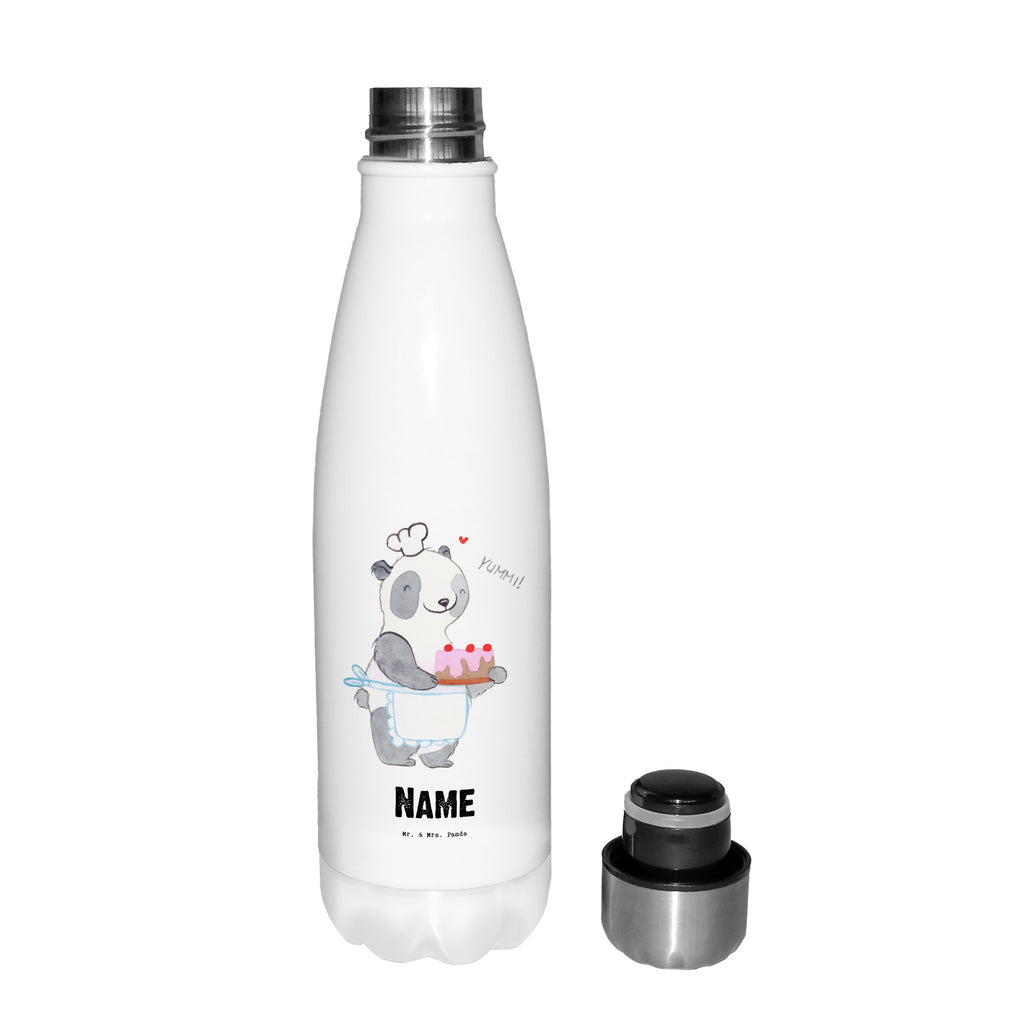 Personalisierte Thermosflasche Panda Backen Tage Personalisierte Isolierflasche, Personalisierte Thermoflasche, Personalisierte Trinkflasche, Trinkflasche Mit Namen, Wunschname, Bedrucken, Namensflasche, Geschenk, Sport, Sportart, Hobby, Schenken, Danke, Dankeschön, Auszeichnung, Gewinn, Sportler, backen, Hobbybäcker, Kuchen backen