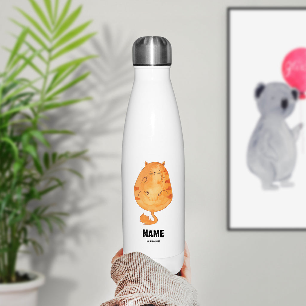 Personalisierte Thermosflasche Katze Frühaufsteher Personalisierte Isolierflasche, Personalisierte Thermoflasche, Personalisierte Trinkflasche, Trinkflasche Mit Namen, Wunschname, Bedrucken, Namensflasche, Katze, Katzenmotiv, Katzenfan, Katzendeko, Katzenfreund, Katzenliebhaber, Katzenprodukte, Katzenartikel, Katzenaccessoires, Katzensouvenirs, Katzenliebhaberprodukte, Katzenmotive, Der frühe Vogel kann mich mal, Morgenmuffel, Frühaufsteher, Kaffee, Katzen, Kater, Mietze