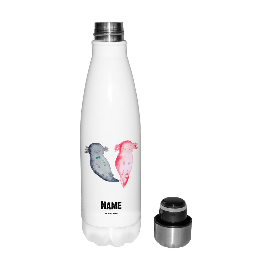 Personalisierte Thermosflasche Axolotl Axel+Lotte Personalisierte Isolierflasche, Personalisierte Thermoflasche, Personalisierte Trinkflasche, Trinkflasche Mit Namen, Wunschname, Bedrucken, Namensflasche, Axolotl, Molch, Axolot, Schwanzlurch, Lurch, Lurche, Liebe, große Liebe, Liebesbeweis, Freund, Verlobter, Ehemann, Jahrestag, Valentinstag