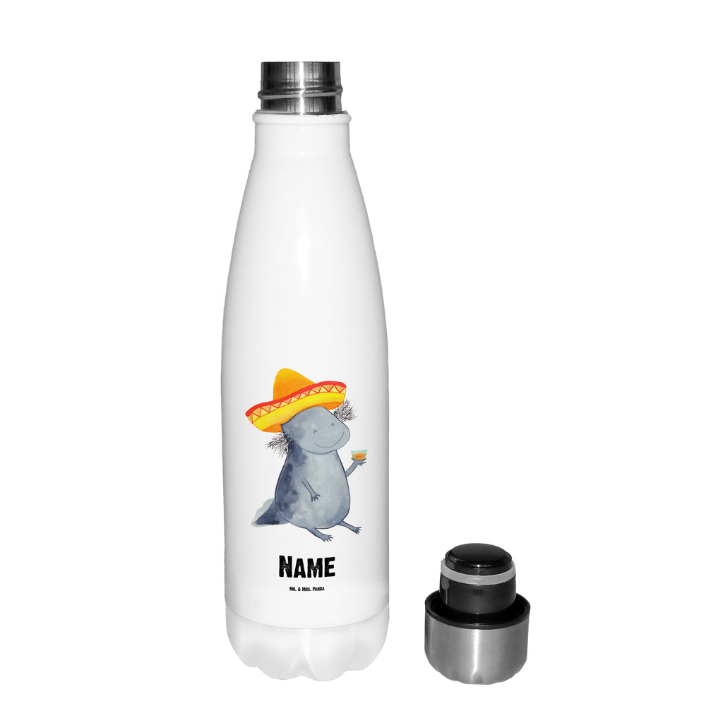 Personalisierte Thermosflasche Axolotl Tequila Personalisierte Isolierflasche, Personalisierte Thermoflasche, Personalisierte Trinkflasche, Trinkflasche Mit Namen, Wunschname, Bedrucken, Namensflasche, Axolotl, Molch, Mexico, Mexiko, Sombrero, Zitrone, Tequila, Motivation, Spruch, Schwanzlurch, Lurch, Lurche, Axolot, Feuerdrache, Feuersalamander