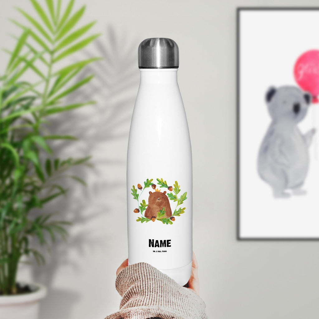 Personalisierte Thermosflasche Bär König Personalisierte Isolierflasche, Personalisierte Thermoflasche, Personalisierte Trinkflasche, Trinkflasche Mit Namen, Wunschname, Bedrucken, Namensflasche, Bär, Teddy, Teddybär, Papa, Papa Bär, bester Vater, bester Papa, weltbester Papa, Vatertag, Vater, Dad, Daddy, Papi