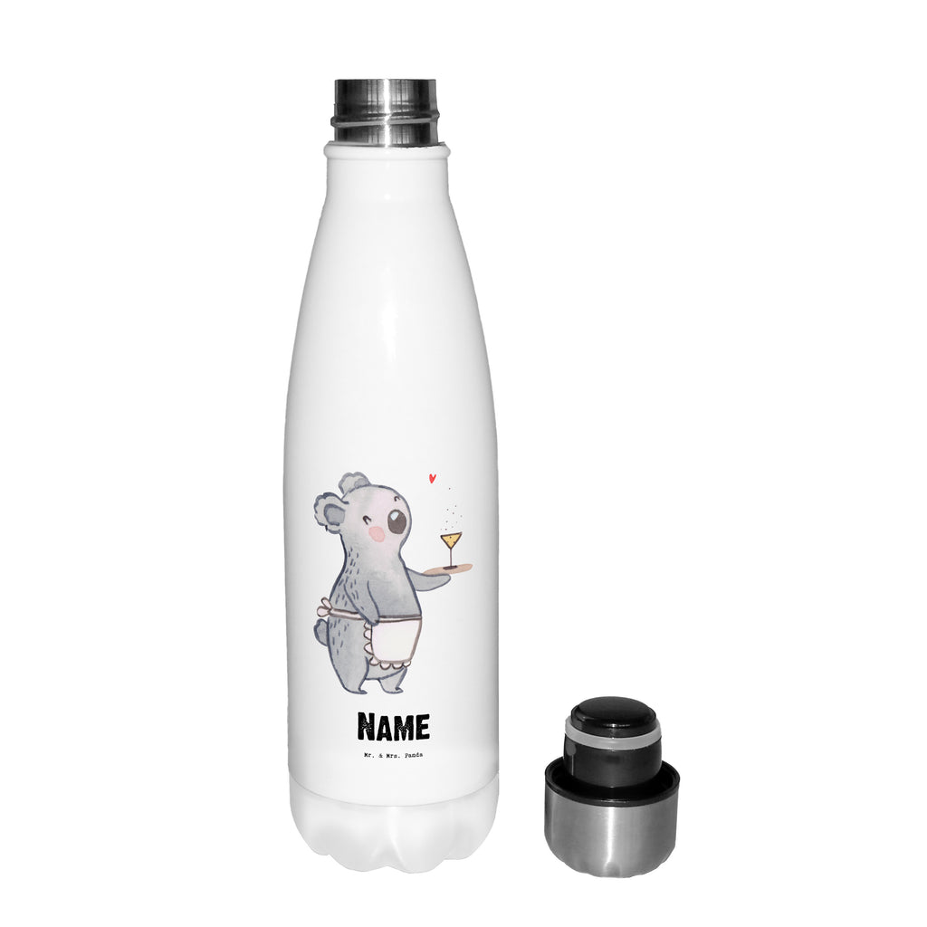Personalisierte Thermosflasche Kellnerin mit Herz Personalisierte Isolierflasche, Personalisierte Thermoflasche, Personalisierte Trinkflasche, Trinkflasche Mit Namen, Wunschname, Bedrucken, Namensflasche, Beruf, Ausbildung, Jubiläum, Abschied, Rente, Kollege, Kollegin, Geschenk, Schenken, Arbeitskollege, Mitarbeiter, Firma, Danke, Dankeschön, Kellnerin, Servicekraft, Restaurant