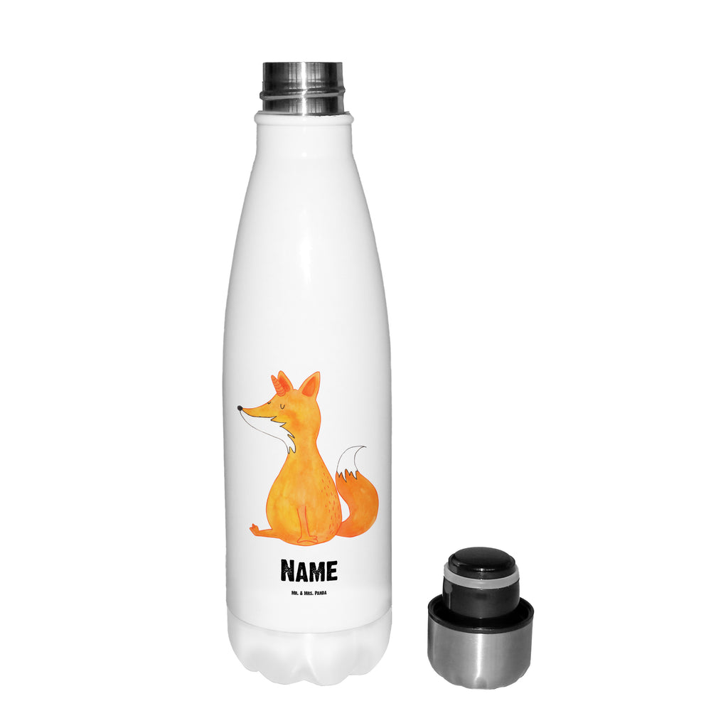 Personalisierte Thermosflasche Fuchshörnchen Personalisierte Isolierflasche, Personalisierte Thermoflasche, Personalisierte Trinkflasche, Trinkflasche Mit Namen, Wunschname, Bedrucken, Namensflasche, Einhorn, Einhörner, Einhorn Deko, Pegasus, Unicorn, Fuchs, Unicorns, Fuchshörnchen, Fuchshorn, Foxycorn, Füchse