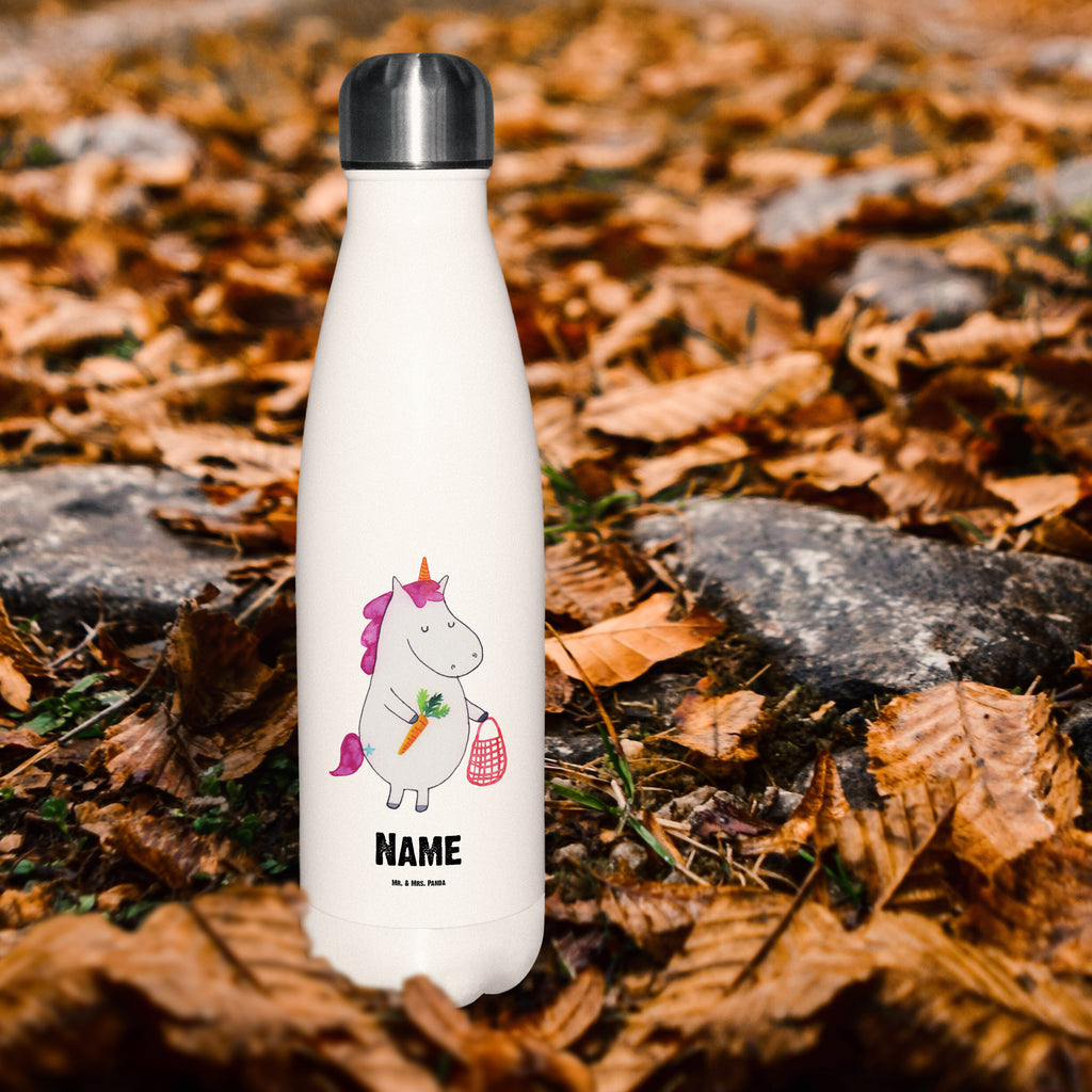 Personalisierte Thermosflasche Einhorn Gemüse Personalisierte Isolierflasche, Personalisierte Thermoflasche, Personalisierte Trinkflasche, Trinkflasche Mit Namen, Wunschname, Bedrucken, Namensflasche, Einhorn, Einhörner, Einhorn Deko, Pegasus, Unicorn, Biomarkt, Bio, Gemüse, Wochenmarkt