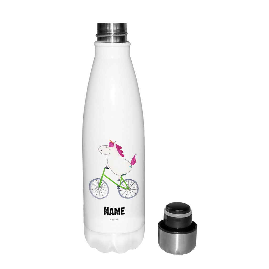 Personalisierte Thermosflasche Einhorn Radfahrer Personalisierte Isolierflasche, Personalisierte Thermoflasche, Personalisierte Trinkflasche, Trinkflasche Mit Namen, Wunschname, Bedrucken, Namensflasche, Einhorn, Einhörner, Einhorn Deko, Pegasus, Unicorn, Radfahren, Radfahrer, Rad, Bike, Feenstaub, Konfetti, Luxusproblem, Kummer, Liebeskummer
