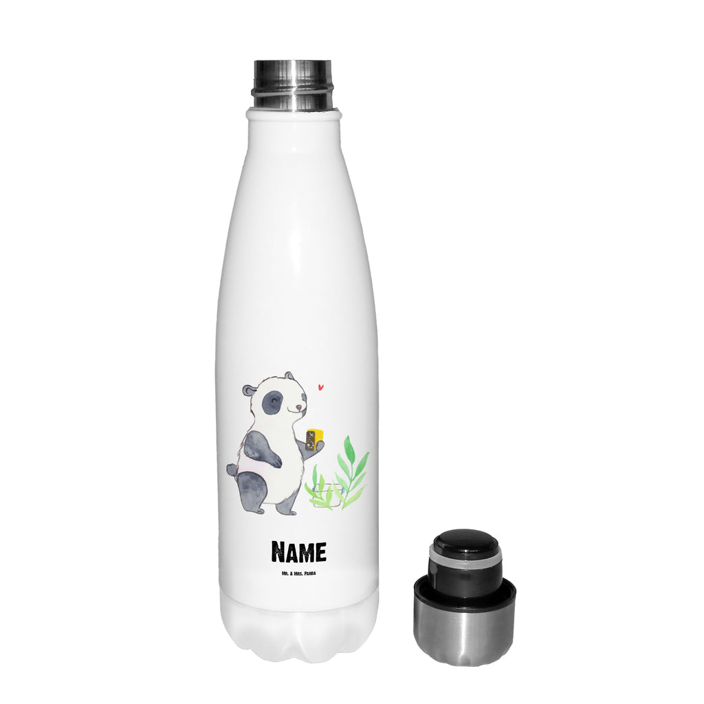 Personalisierte Thermosflasche Panda Geocaching Tage Personalisierte Isolierflasche, Personalisierte Thermoflasche, Personalisierte Trinkflasche, Trinkflasche Mit Namen, Wunschname, Bedrucken, Namensflasche, Geschenk, Sport, Sportart, Hobby, Schenken, Danke, Dankeschön, Auszeichnung, Gewinn, Sportler, Geocaching, Schatzsuchen, GPS Schnitzeljagd, Opencaching