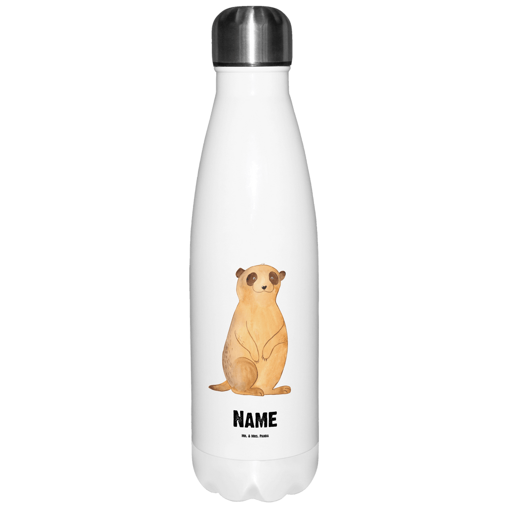 Personalisierte Thermosflasche Erdmännchen Personalisierte Isolierflasche, Personalisierte Thermoflasche, Personalisierte Trinkflasche, Trinkflasche Mit Namen, Wunschname, Bedrucken, Namensflasche, Afrika, Wildtiere, Erdmännchen, Reisen, Spruch, Weltreise, Afrikareise, Roadtrip, Traveling