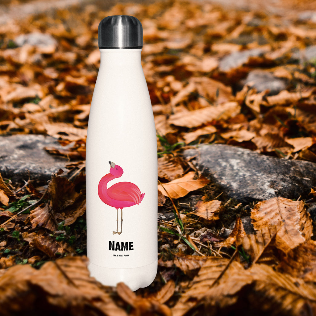 Personalisierte Thermosflasche Flamingo stolz Personalisierte Isolierflasche, Personalisierte Thermoflasche, Personalisierte Trinkflasche, Trinkflasche Mit Namen, Wunschname, Bedrucken, Namensflasche, Flamingo, stolz, Freude, Selbstliebe, Selbstakzeptanz, Freundin, beste Freundin, Tochter, Mama, Schwester
